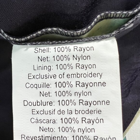 Anthropologie Bhanuni by Jyoti Villette Dress Beaded Watercolor Size 2 - Picture 8 of 11